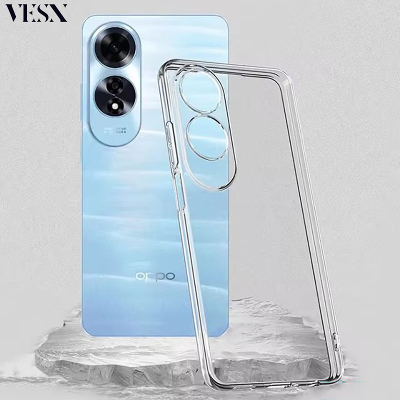 Ốp Điện Thoại Nhựa TPU Trong Suốt Chống Sốc Cho OPPO A98 A96 A95 A92 A80 A79 A78 A77 A77s A76 A74 A6