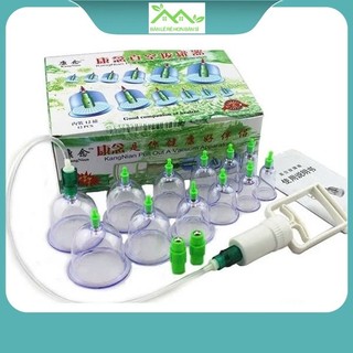  Bộ Giác Hơi 12 Món Không dùng Lửa Có Dây Nối 