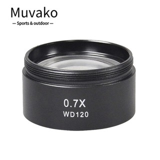  Kính hiển vi Mục tiêu phụ trợ Kính lúp kính quang học âm thanh nổi Zoom Bền bỉ WD165 0.5X WD120 0.7X Ống kính Barlow chống dầu 