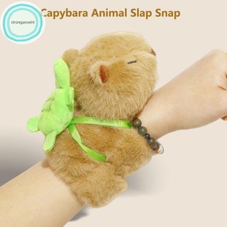 Strongaroetrt Đáng Yêu Kawaii Capybara Động Vật Tát Snap Quấn Dây Đeo Tay Vòng Tay Capybara Sang Trọng Vòng Tay Dây Đeo Tay Đồ Chơi Trẻ Em Quà Sinh Nhật vn