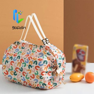 Túi mua sắm gấp GOFIDIN, Túi đi biển sáng tạo di động, Thời trang thoáng khí Dung tích lớn Nhẹ Túi sinh thái có thể gập lại Túi tạp hóa