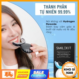  Kit trắng răng SMILEKIT S5 Máy làm trắng răng giúp trắng răng nhanh chóng an toàn không ê buốt có bút gel E2007 