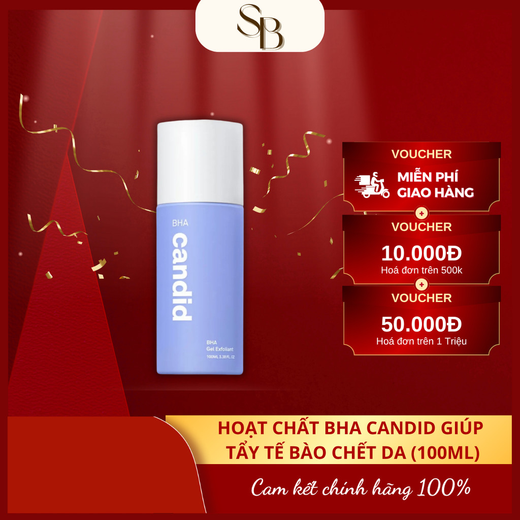 Hoạt Chất BHA Candid Tẩy Tế Bào Chết & Thông Thoáng Lỗ Chân Lông - CANDID BHA Gel Exfoliant 100ml
