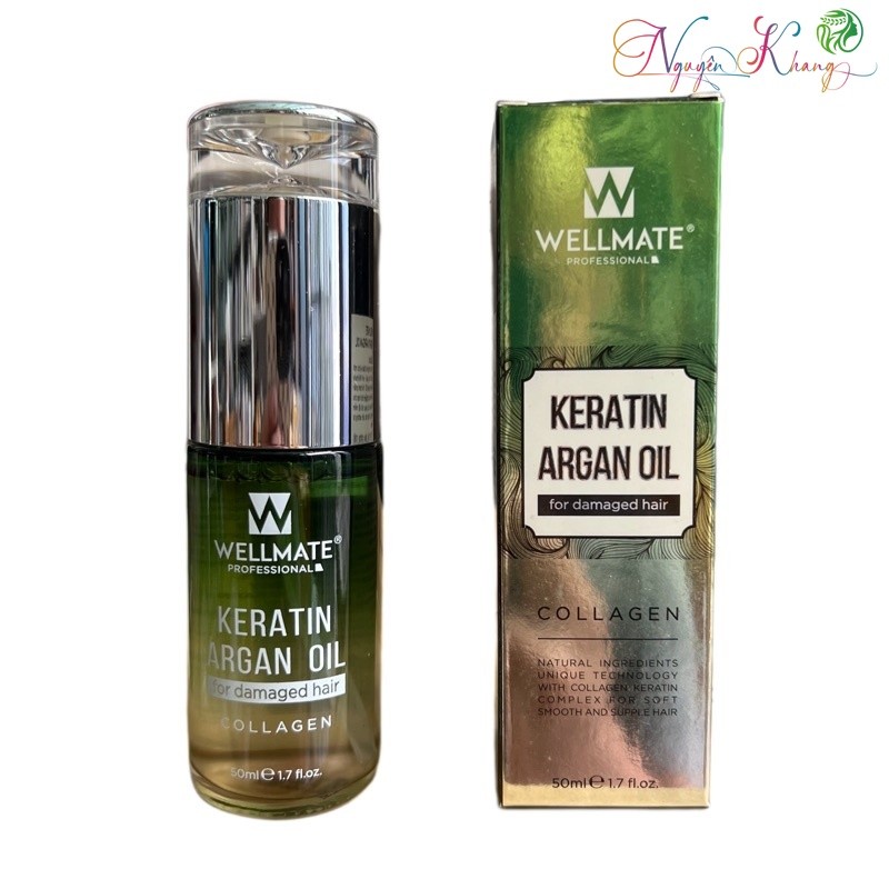 Tinh dầu dưỡng tóc Wellmate Keratin Argan Oil 50ml [ CS ]