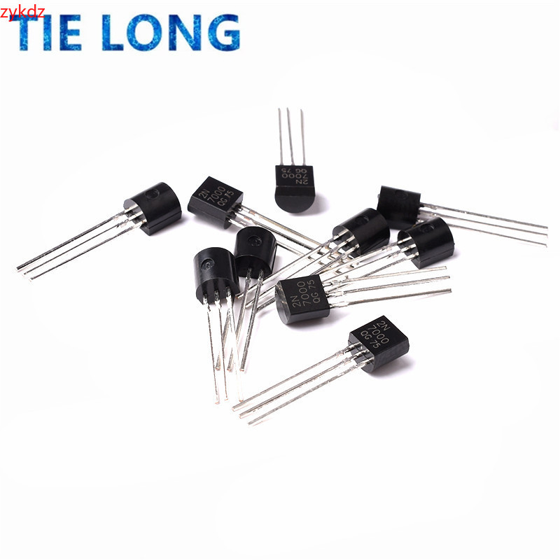 100 CÁI 2N7000 MOSFET kênh N TO-92 sản phẩm mới và ROHS