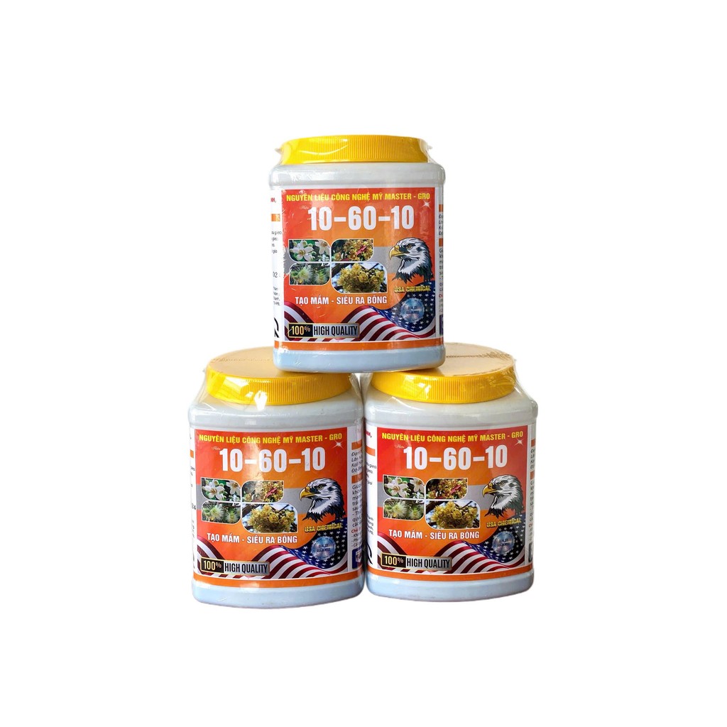 Phân bón lá 10-60-10, phân hóa mầm hoa, ra hoa đồng loạt, kích thích rễ
