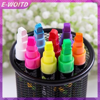 E-WOITD Bút màu huỳnh quang đặc biệt, bút dạ bảng đen phát sáng, có thể xóa, dùng trên nước HNVN