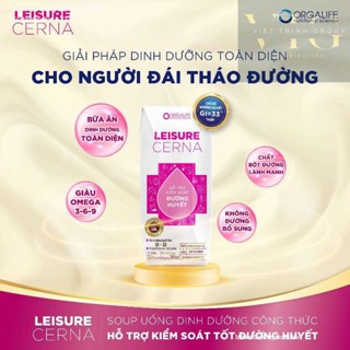   Hỏa tốc  Soup uống dinh dưỡng kiểm soát đường huyết cho người tiểu đường Leisure Cerna 3 hộp 250ml 