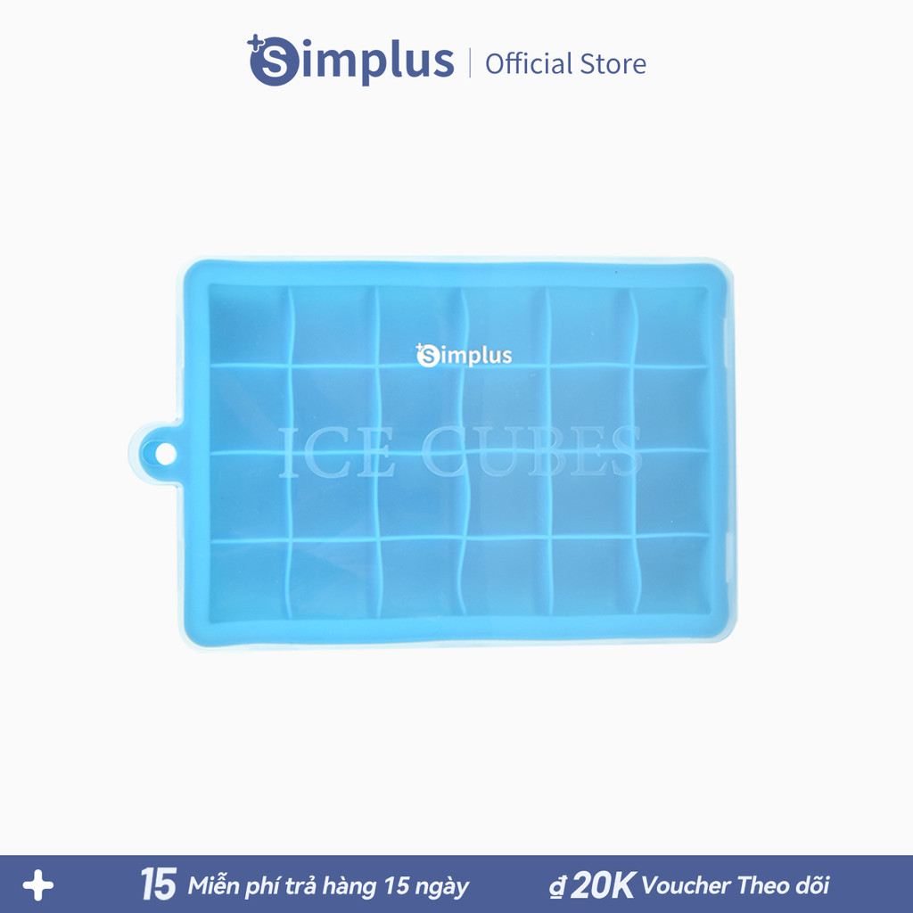  Simplus Khay Đá Silicone Dẻo Dễ Lấy Đá GJBG001 