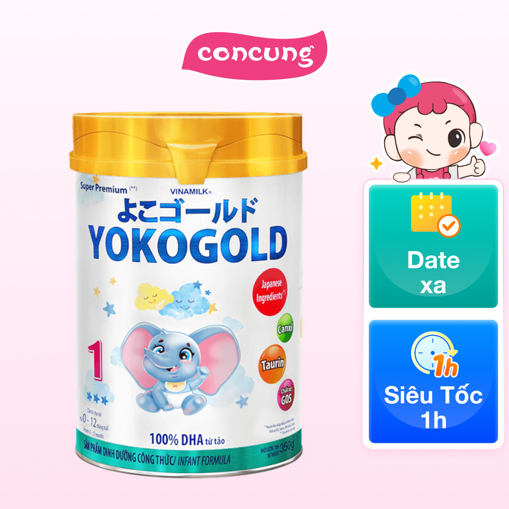 Sữa Vinamilk Yoko Gold 1 cho bé từ 0-1 tuổi 350g