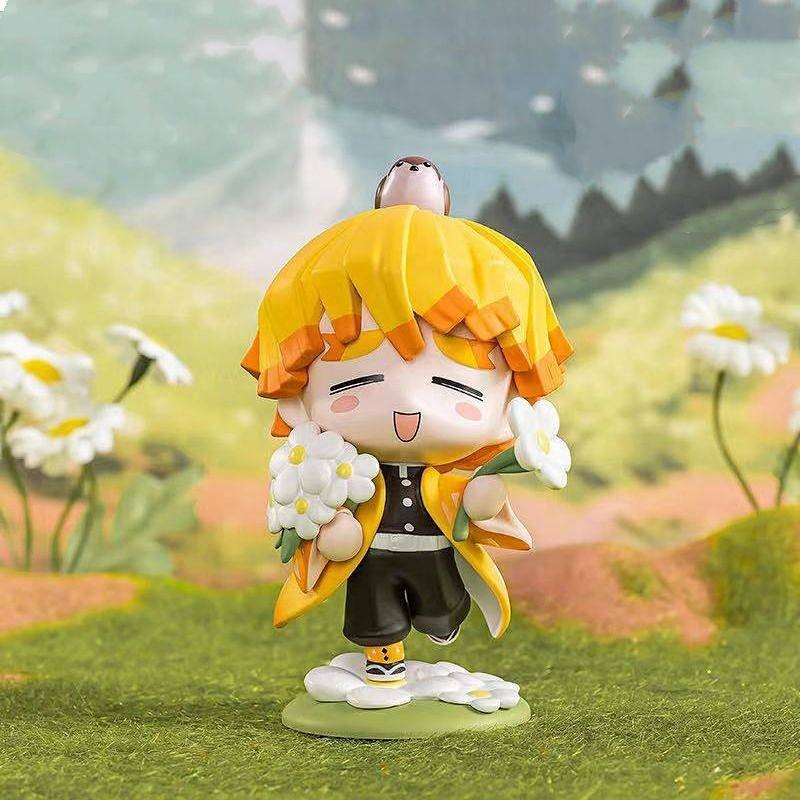 Kimetsu No Yaiba Blind Box Birth Flower Tanjirou Nezuko Shanyi Wuichiro Hand-Made Peripheral Model M