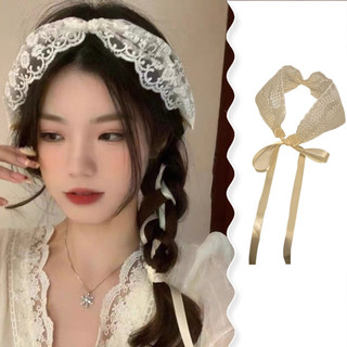 Băng đô ruy băng phong cách rừng cổ tích ren