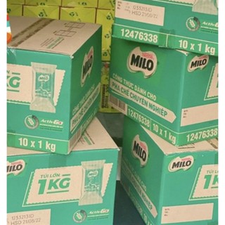    THÙNG 10 KG   BỘT SỮA MILO TÚI BẠC BẠC 1KG 