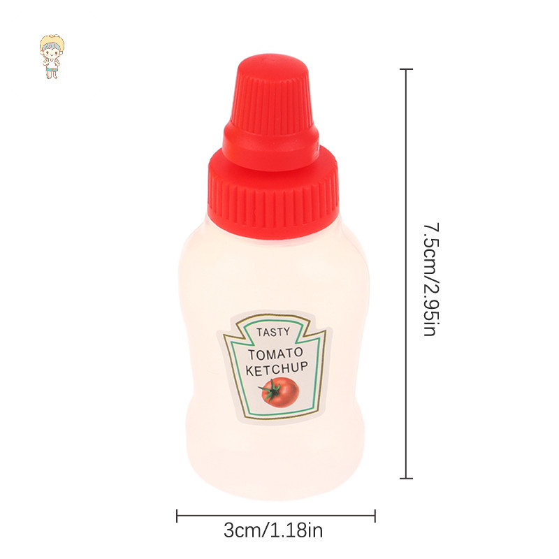 Mod 4 Cái / bộ Mini Nước Sốt Cà Chua Mật Ong Hộp Đựng Salad Chai Di Động Lọ Nước Sốt Bảo Quản Hộp Cơm Trưa Hộp Đựng Đồ VN