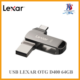 USB LEXAR 64GB JUMPDRIVE D400 OTG USB 3.1 TYPE C TITANIUM 130Mbp/s - Bảo hành 36T