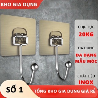 Móc bạc dán tường chịu lực siêu dính treo đồ,đa năng tiện ích inox 304 DA03 Giá Rẻ