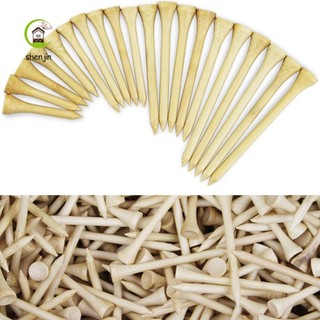 Set 100 tee chơi gôn bằng gỗ tre 4 kích cỡ tùy chọn 42mm/54mm/70mm/83mm