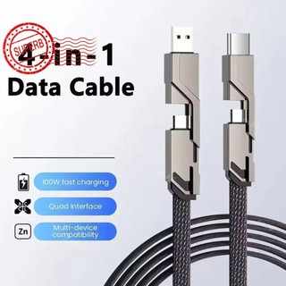 Hợp Kim Kẽm Nylon 120w Cáp Dữ Liệu Một Đến Bốn Sạc Di Động Bốn Điện Thoại Máy Tính Hai L9i7