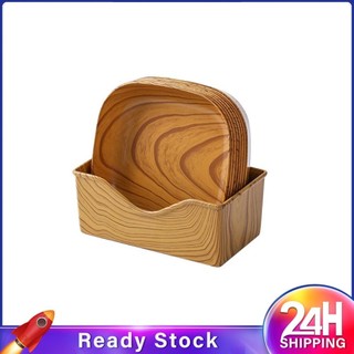 Phụ kiện nhà bếp bằng đĩa vuông sành điệu đĩa ăn nhẹ kích thước hoàn hảo chất liệu pp chất lượng cao bát gỗ trang nhã bánh quy bộ đồ ăn nhẹ đồ ăn nhẹ thiết thực