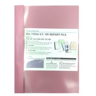 Bìa trình kí plus 82-v05 - màu hồng - plus