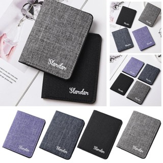 Canvas Siêu Mỏng Mini Ví Ngắn Dành Cho Nam Bằng Lái Xe Túi Đựng Thẻ Nhỏ Gọn Tối Giản Cho Học Sinh