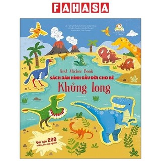 Sách first sticker book - sách dán hình đầu đời cho bé - khủng long