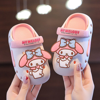  YOOFOSS Melody Sanrio Giày Lỗ Trẻ Em Bé Gái Công Chúa Đi Biển Giày Đi Biển Đóng Mũi Clow M Dép Đáy Mềm 