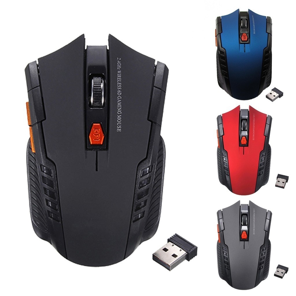 Mới 2.4 Ghz Mini Di Động Không Dây Chuột Quang 2000DPI Có Thể Điều Chỉnh Chuyên Nghiệp Chuột Chơi Game Cho PC Laptop Máy Tính Để Bàn