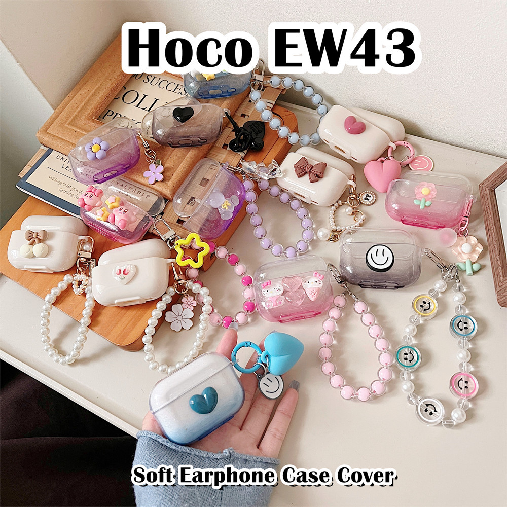 【Hot sale】Cho Hoco EW43 ốp tai ng Case DIY Dễ thương phim hoạt hình Vỏ Bảo Vệ Hộp Sạc Tai Nghe