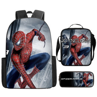 Joyncleon marvel người nhện ba lô học sinh ba lô hoạt hình ba lô hoạt hình ba lô túi cơm trưa túi bút