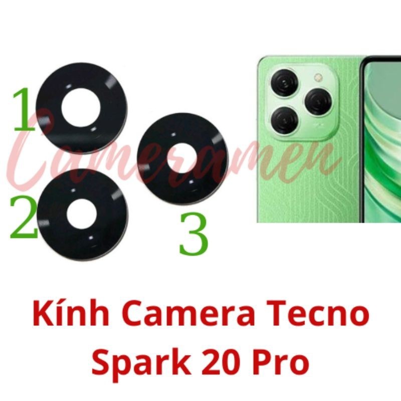 [ Có Sẵn ] Kính Camera Tecno Spark 20 Pro , Spark20 Pro [ Zin ]