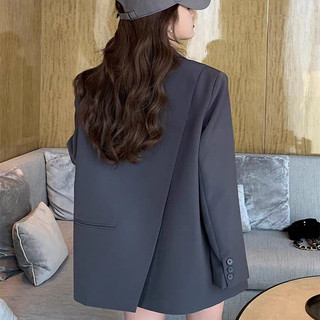 Phù Hợp Với Phong Cách Mới Xuân Thu Thu Màu Xám Thiết Kế Cảm Giác Cao Cấp Phù Hợp Với Áo Khoác Nữ Nhỏ Hàn Quốc Phù Hợp Với