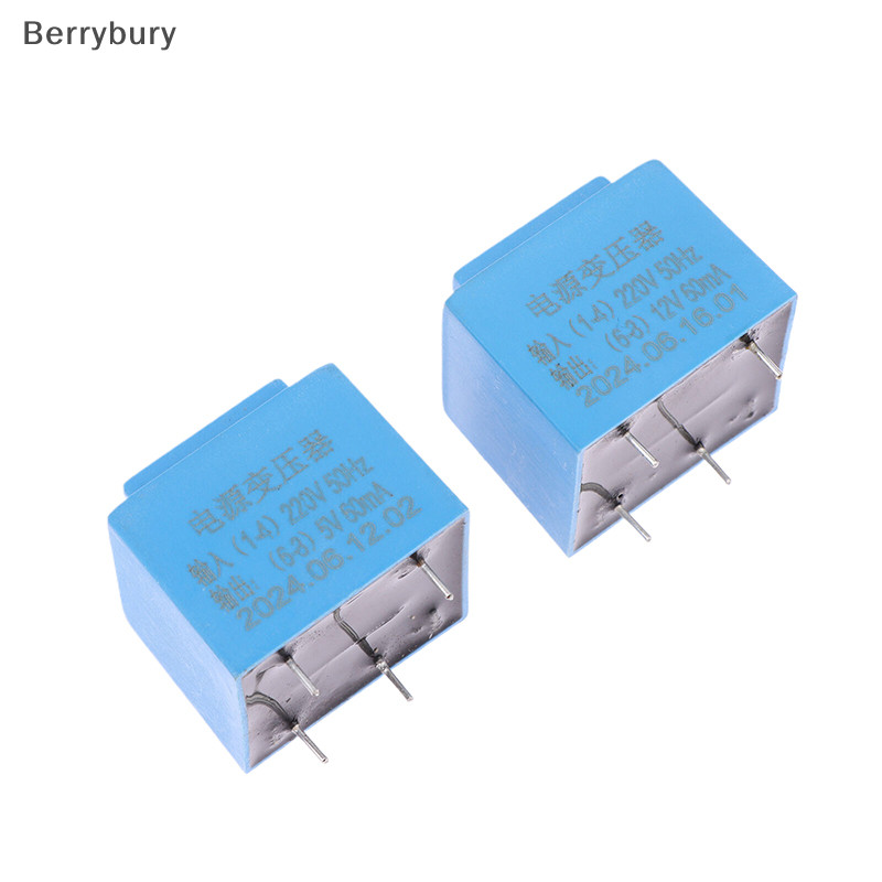 Berrybury 0.5W 220V Đến 12V Điện Mini Kín Loại Cắm Ban PCB 4 Pin Chống Thấm Nước Đóng Gói Biến Áp MỚI