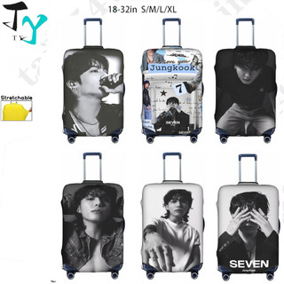 Bts jung kook hành lý có thể giặt được vali bảo vệ chống trầy xước vali du lịch hành lý bao bảo vệ chống bụi vỏ chống thấm nước