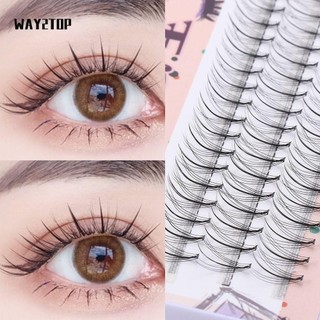 WAY2TOP Bộ Lông Mi Giả Hình Chữ A Làm Thủ Công Cá Nhân ​ Hộp Lông Mi Giả Mềm Và Dài Tự Nhiên Dùng Trang Điểm DIY