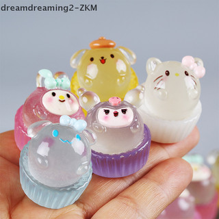 [Dreamdreaming] Dạ Quang Mini Sanrio Microlandscape Thu Nhỏ Hello Kitty Tượng Nhỏ Phụ Kiện Vườn Cổ Tích Trang Trí Nhà Phát Sáng Trong Bóng Tối [zkm]