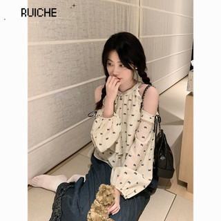 RUICHE áo sơ mi nữ áo kiểu hàn quốc ins Tối giản trendy may đo WCS2470OT0 31Z240730