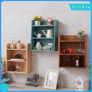 Hộp đựng đồ để bàn bằng gỗ Giá để bàn sắp xếp lưu trữ Kệ treo tường