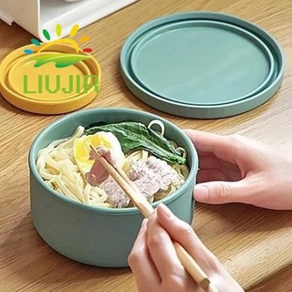 Hộp cơm trưa bằng silicon, 250 / 700ml có nắp Bát giữ tươi, Hộp đựng thực phẩm kín phong cách hiện đại Salad trái cây
