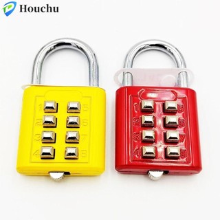 Khóa Số HOUCHU, Mã Mật Khẩu 8 Chữ Số Kết Hợp Khóa, Ba Lô Nhỏ Chống Trộm Hợp Kim Ngăn Kéo Tủ Khóa Cửa