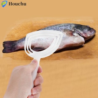 Houchu 4 Dụng Cụ Cạo Thịt, Handhold Cân Cá Trắng, Dụng Cụ Tẩy Bụi Xương Bằng Nhựa Dụng Cụ Cạo Xương Nhà Bếp