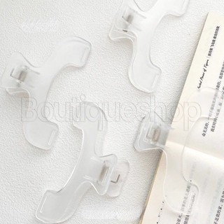[Nổi bật] Kẹp sách cong cố định - Kẹp sổ tay - Hỗ trợ đọc sách - Thư mục đóng sách tệp - Dụng cụ sắp xếp giấy kiểm tra - DIY, Trong suốt - Đồ dùng văn phòng trường học - Văn phòng phẩm dành cho học sinh