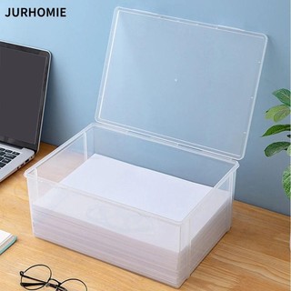 Winte Đồ dùng văn phòng tại nhà Hộp lưu trữ, Hộp lưu trữ chống bụi trong suốt, Hộp sắp xếp giấy A4 bằng nhựa bền A4 Giấy A4