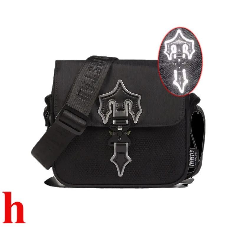 Trapstar Thời Trang Phong Cách Mới Nam Nữ Túi Vuông Nhỏ Túi Messenger Túi Đeo Vai 2024 Vải Oxford