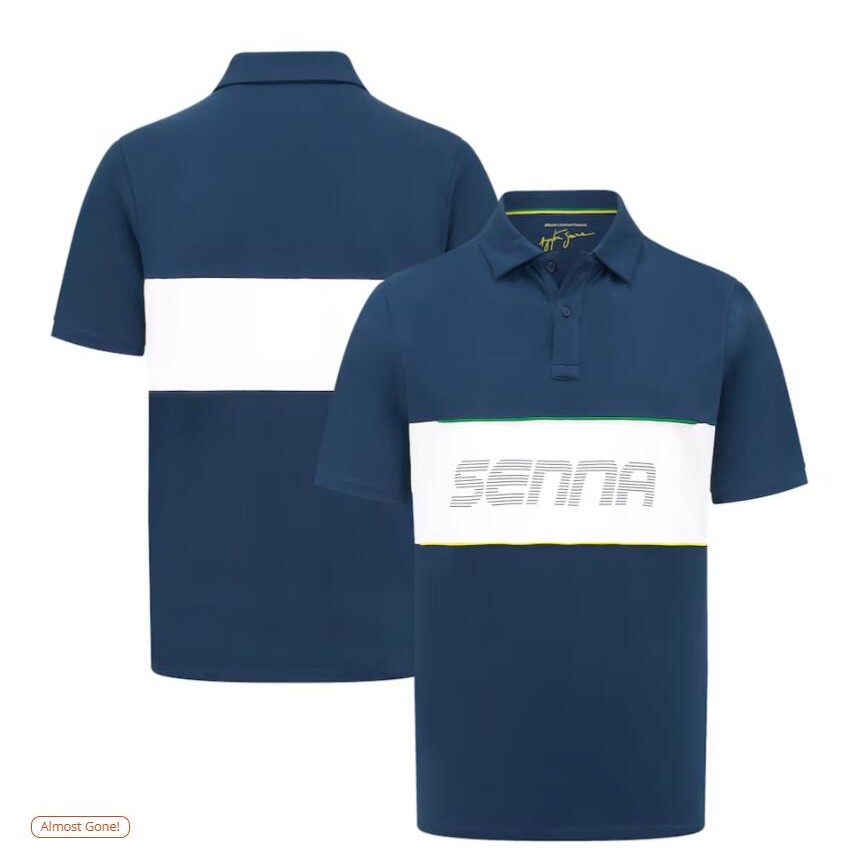 Áo đua F1 và pololegacy Ayrton Senna 2025 - Phù hợp cả nam nữ mùa hè