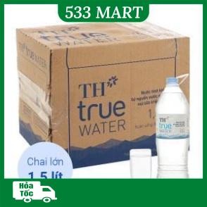 [HỎA TỐC TP HCM] Thùng 12 chai nước suối tinh khiết True Water 1.5L