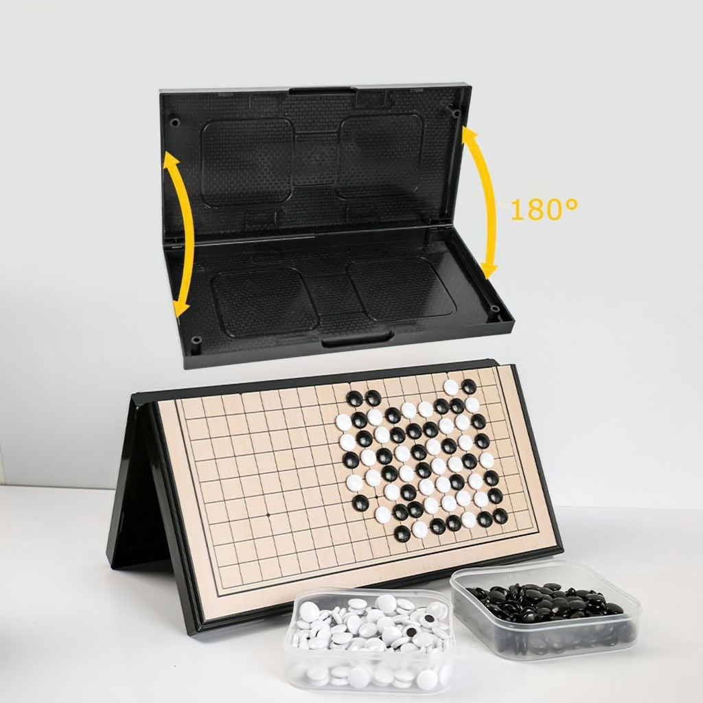 Bộ cờ vây nam châm cao cấp, kiêm cờ ca-rô chính hãng -VA888