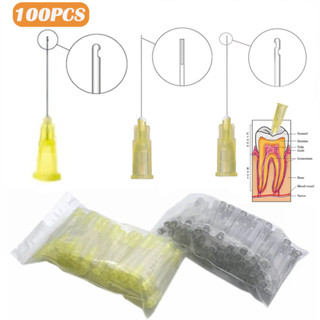 100 Chiếc Nha Khoa Endo Tưới Kim Đầu Nha Khoa Rễ Kênh Bên Rửa Kim Đầu Kim Vật Liệu Nha Khoa Dụng Cụ Nha Khoa