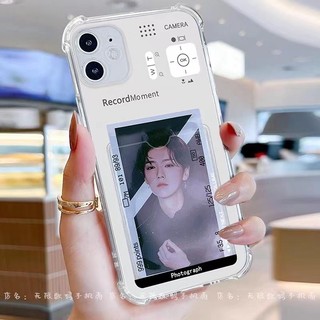 Ốp Điện Thoại iPhone Đựng Thẻ Mềm Ốp Lưng Điện Thoại Chống Rơi Cho iPhone 16 Promax 15 Promax 12 13 Mini 14plus 11 Pro Max X XS XR XS Max 7 8 plus Se2020 Ốp Chống Sốc Bốn Dây