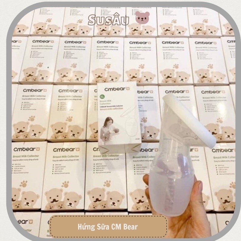 Cốc Hứng Sữa CmBear ,Phễu Hứng Sữa Silicon Cao Cấp